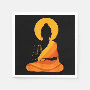 Servilleta De Papel Buddha YingYang Zen Yoga, Relájate, disfruta de la