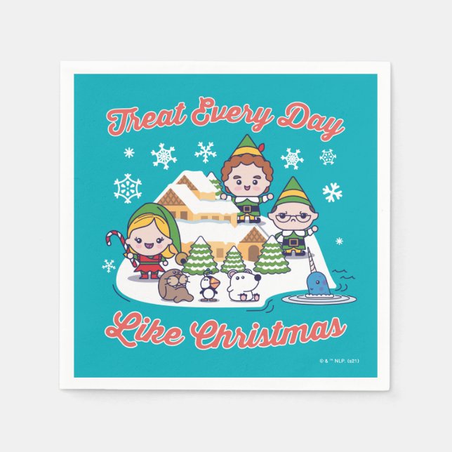 Servilleta De Papel Buddy the Elf Chibi Graphic (Anverso)