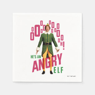 Servilleta De Papel Buddy the Elf   Es un elfo enojado