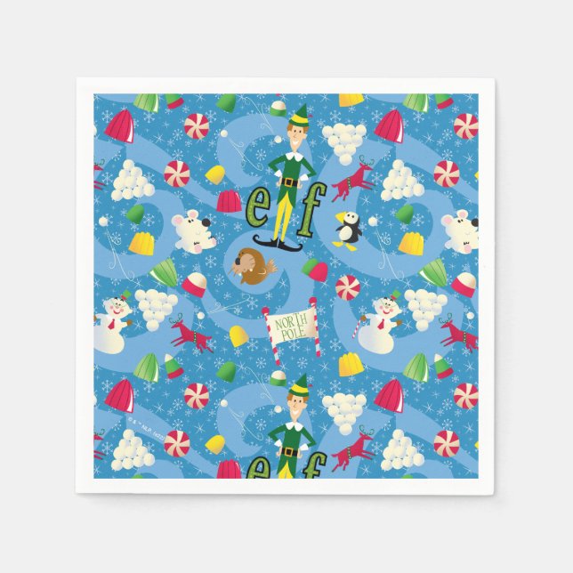 Servilleta De Papel Buddy the Elf Personalizado Pattern (Anverso)