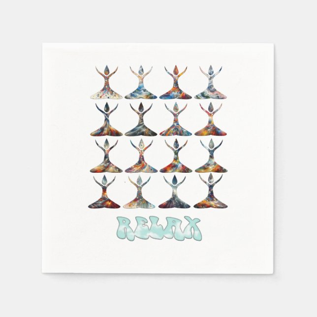 Servilleta De Papel Budistas del yoga (Anverso)