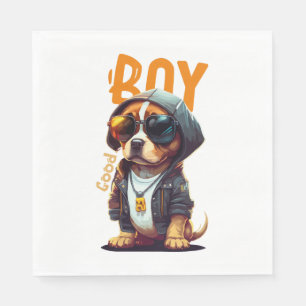 Servilleta De Papel Buen chico perro cachorro