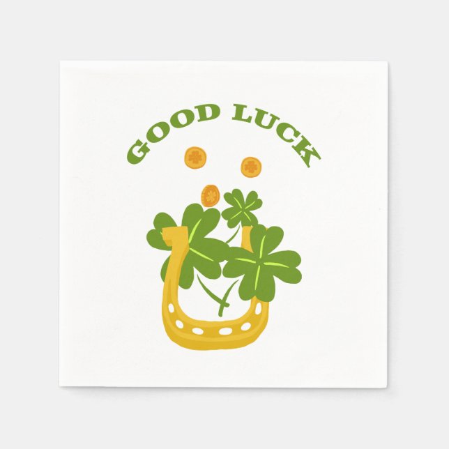 Servilleta De Papel Buena suerte (Anverso)