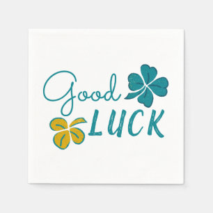 Servilleta De Papel Buena Suerte Cuatro Leaf Clover Shamrock