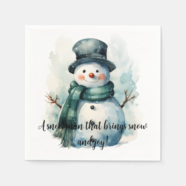 Servilleta De Papel Buenas Napkins Christmas (Anverso)