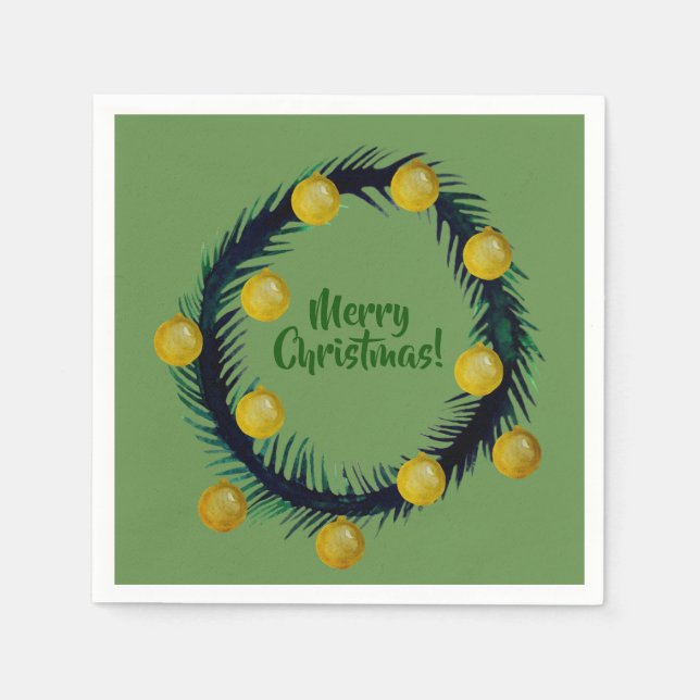 Servilleta De Papel Buenas Napkins Christmas (Anverso)