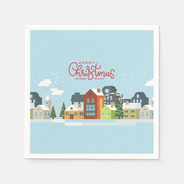 Servilleta De Papel Buenas Napkins de Navidad | Fiesta de vacaciones (Anverso)