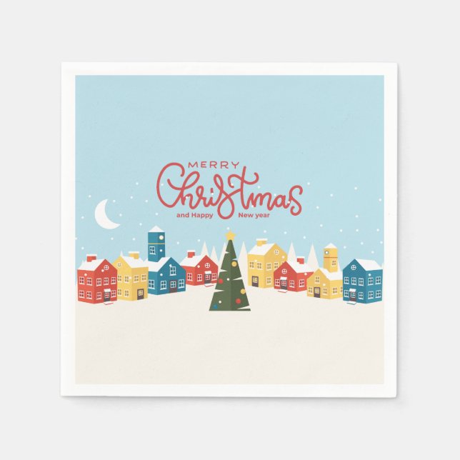 Servilleta De Papel Buenas Napkins de Navidad | Fiesta de vacaciones (Anverso)