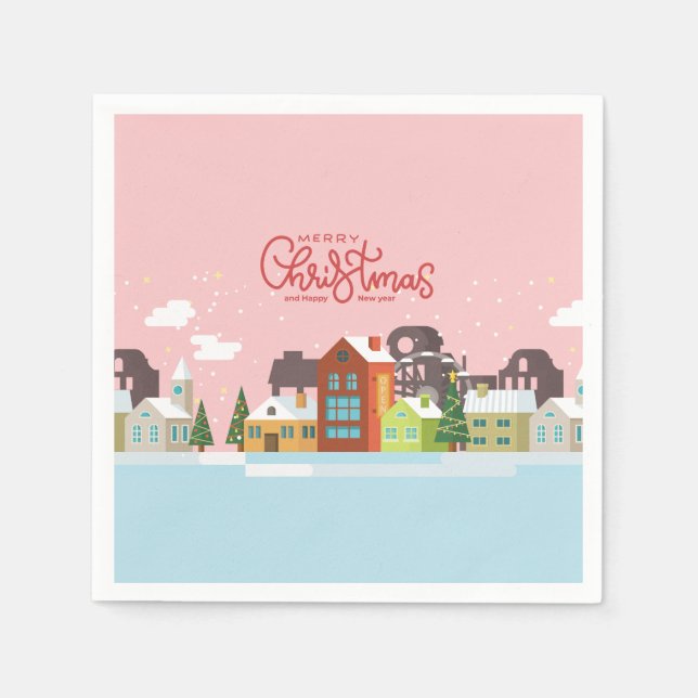 Servilleta De Papel Buenas Napkins de Navidad | Fiesta de vacaciones (Anverso)