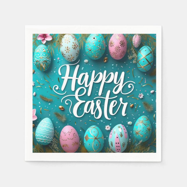 Servilleta De Papel Buenas Noches de Pascua (Anverso)