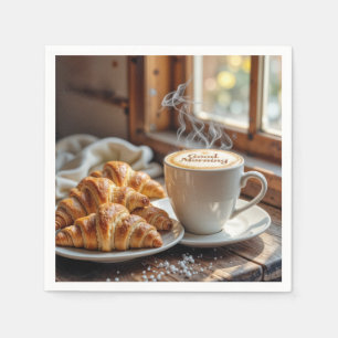 Servilleta De Papel Buenos Días Café Con Croissants
