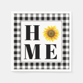 Servilleta De Papel Bufalo cheque girasol "Hogar"