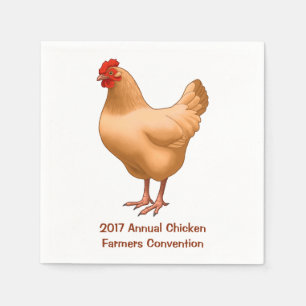 Servilleta De Papel Buff Orpington Chicken Hen