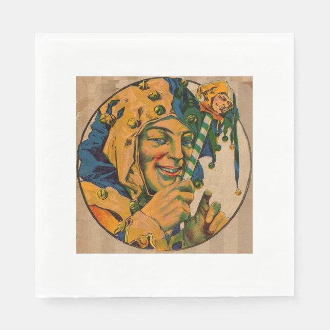 Servilleta De Papel bufón de los años 20 (Anverso)