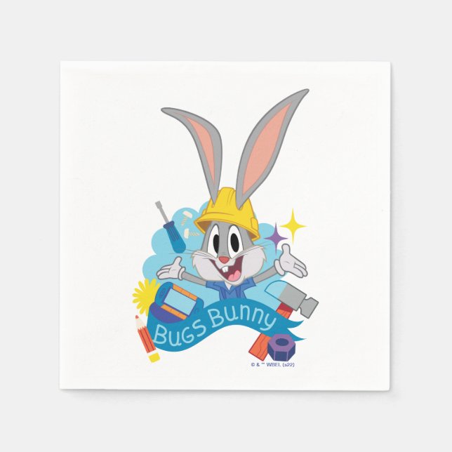 Servilleta De Papel BUGS BUNNY BUILDERS™| BUGS BUNNY™ Caracteres Art (Anverso)