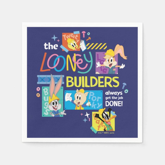Servilleta De Papel BUGS BUNNY BUILDERS™| El Collage de Looney Builder (Anverso)