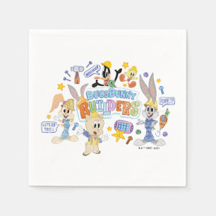 Servilleta De Papel BUGS BUNNY BUILDERS™ Group Sketch Art