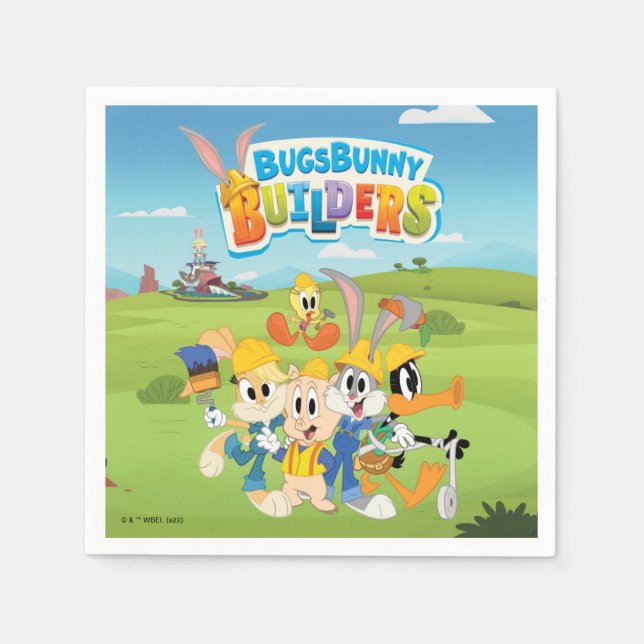 Servilleta De Papel BUGS BUNNY BUILDERS™| The Looney Builders Group (Anverso)