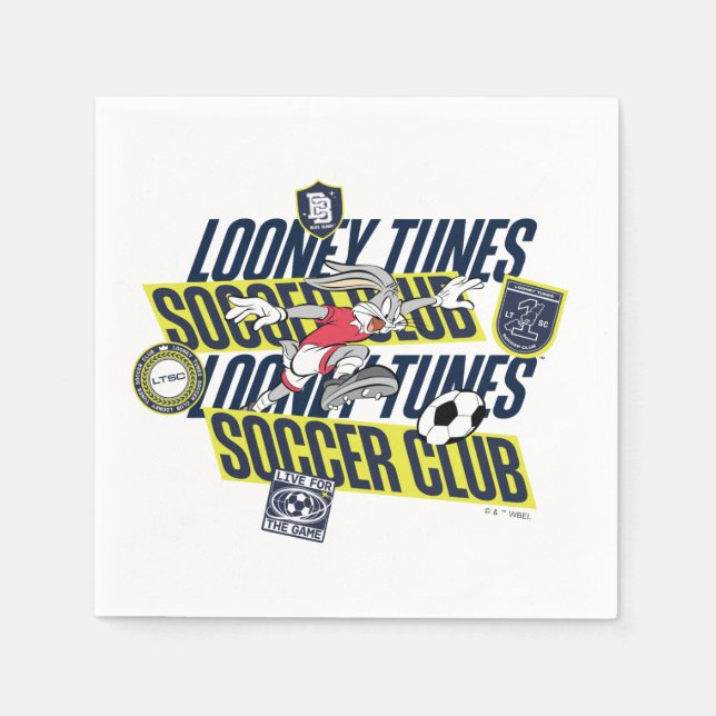Servilleta De Papel BUGS BUNNY™ LOONEY TUNES™ Soccer Club (Anverso)