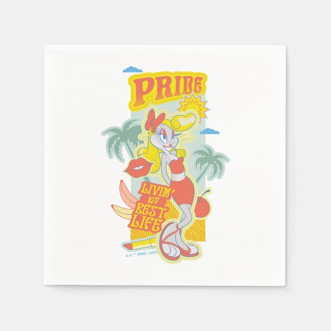 Servilleta De Papel BuGS BUNNY™ Pride - Vivir mi mejor vida (Anverso)