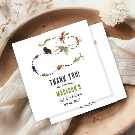 Servilleta De Papel Bugs & Insects Vintage Birthday Party