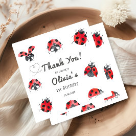 Servilleta De Papel Bugs & Insects Vintage Birthday Party