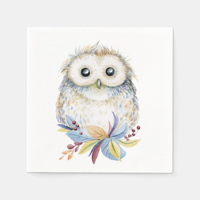 Servilleta De Papel Búho (Anverso)