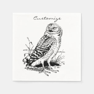 Servilleta De Papel Búho de Barn Thunder_Cove