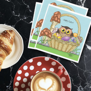 Servilleta De Papel Búho de Semana Santa