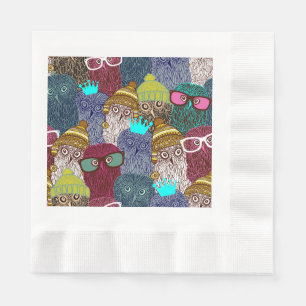 Servilleta De Papel Búho en la corona