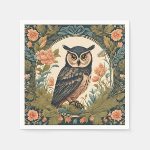 Servilleta De Papel Búho Lindo Cottagecore