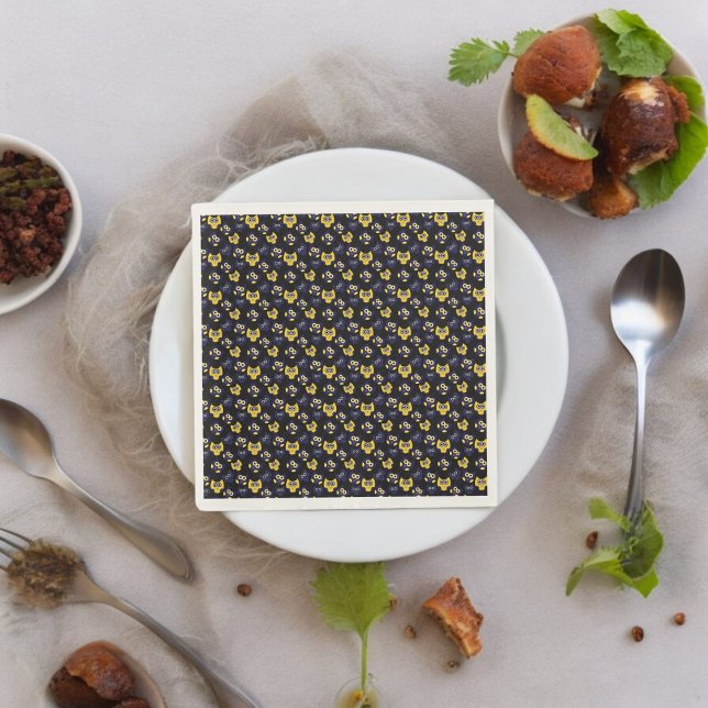 Servilleta De Papel Búho oscuro (dinner napkin)