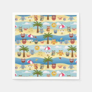 Servilleta De Papel búhos de verano