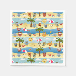 Servilleta De Papel búhos de verano