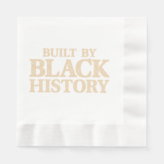 Servilleta De Papel Built By Black History African American Black Prid (Anverso)