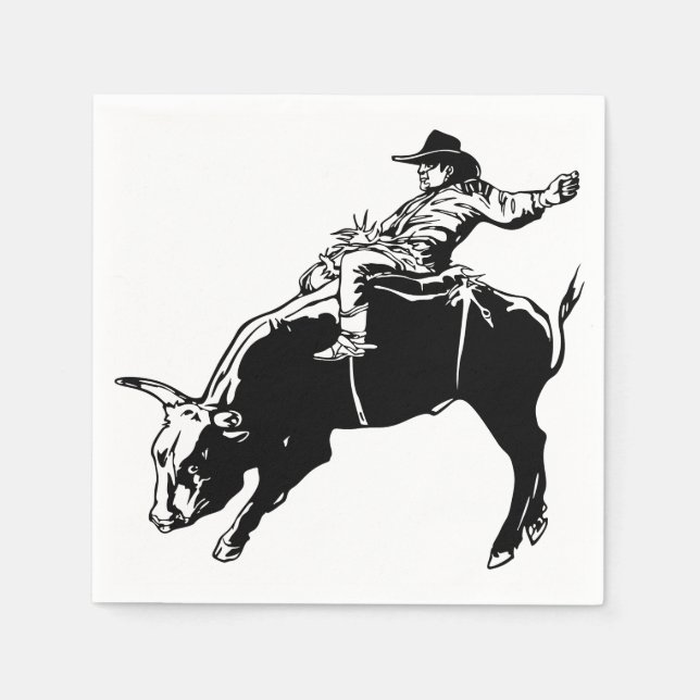 Servilleta De Papel Bull Rider (Anverso)