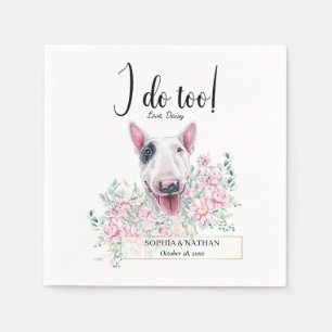 Servilleta De Papel Bull Terrier Dog Boda Cocktail Napkins