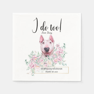 Servilleta De Papel Bull Terrier Dog Boda Cocktail Napkins
