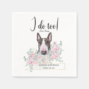 Servilleta De Papel Bull Terrier Dog Boda Cocktail Napkins