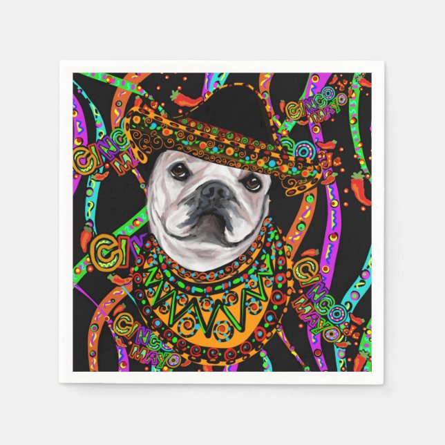 Servilleta De Papel Bulldog (Anverso)