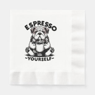 Servilleta De Papel Bulldog de Espresso Caliente