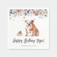 Bulldog en inglés acuarela Gracias