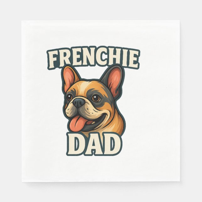 Servilleta De Papel Bulldog francés (Anverso)