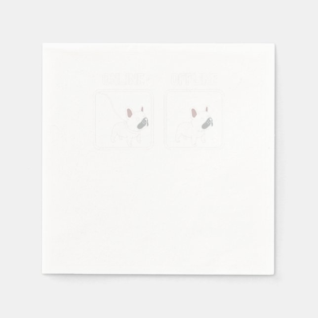 Servilleta De Papel Bulldog francés (Anverso)