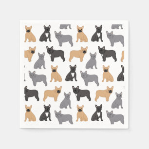 Servilleta De Papel Bulldog francés francés francés francés - ¡Elige T