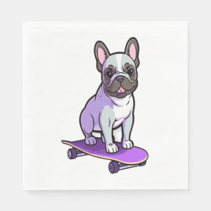 Servilleta De Papel Bulldog francés Lilac 3