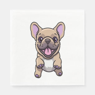 Servilleta De Papel Bulldog francés Lilac 9