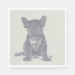 Servilleta De Papel Bulldog francés Lover