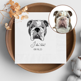 Servilleta De Papel Bulldog personalizado que yo también hago