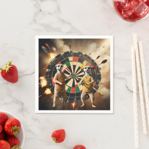 Servilleta De Papel Bullseye Burrow: Liga Meerkat Dart,